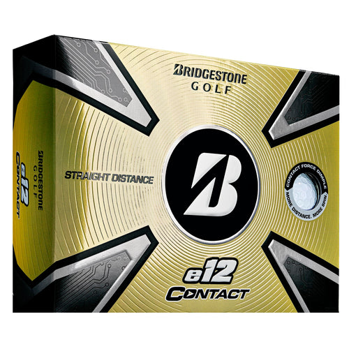 2023 Bridgestone Golf E12 Contact Golf Balls, White
