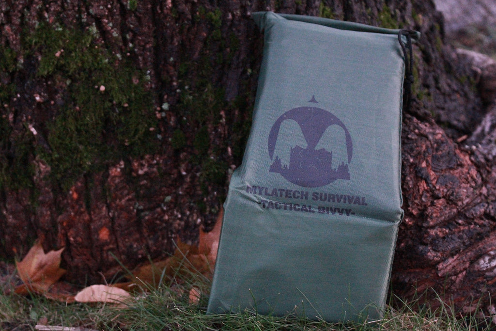 (Army Green) Emergency Sleeping Bag (+ Free Emergency Blanket) - Lightweight, Waterproof Bivy Sack Made With Our Advanced Therma