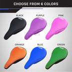 Domain Cycling Gel Bike Seat Cushion- Secure Peloton Fit For Smooth Stable Rides- Non-Slip Bicycle, Padded Bike Seat Cover For E