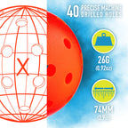 Franklin Sports Outdoor Pickleballs - X-40 Pickleball Balls - Usa Pickleball (Usapa) Approved - 3 Pack Outside Pickleballs - Emb