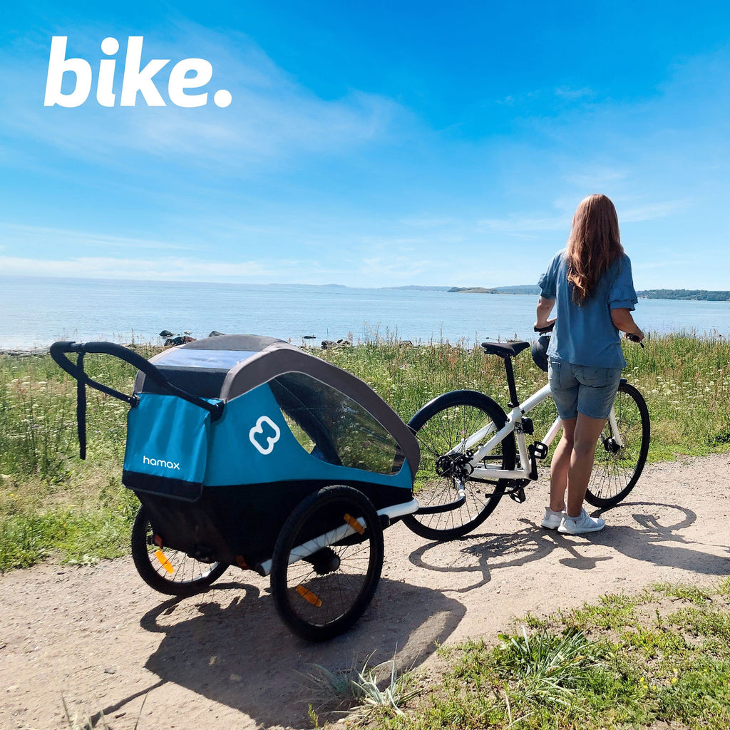 Hamax Traveller Two Seat Bike Trailer + Stroller (Black/Grey)