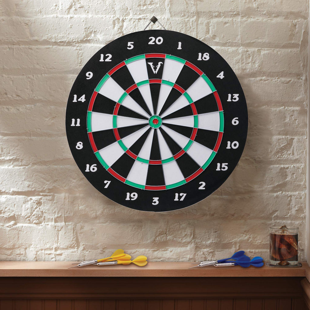 Viper Double Play 2-In-1 Baseball Coiled Paper Fiber Dartboard With Darts