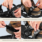 Retrospec Drifter Snowshoes for Women & Men - Lightweight Aluminum Frame Snow Shoes with Double Ratchet Binding System, Heel Lif