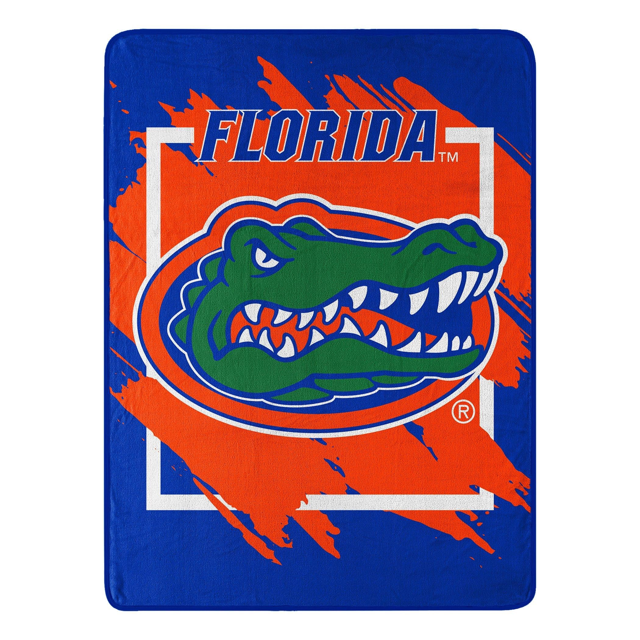 NORTHWEST ENTERPRISES NCAA 46x60 Dimensional Design Micro Raschel Throw Blanket (Florida Gators)