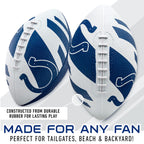 Franklin Sports Nfl Indianapolis Colts Football - Youth Football - Mini 8.5'' Rubber Ball - Perfect For Kids - Team Logos And Co