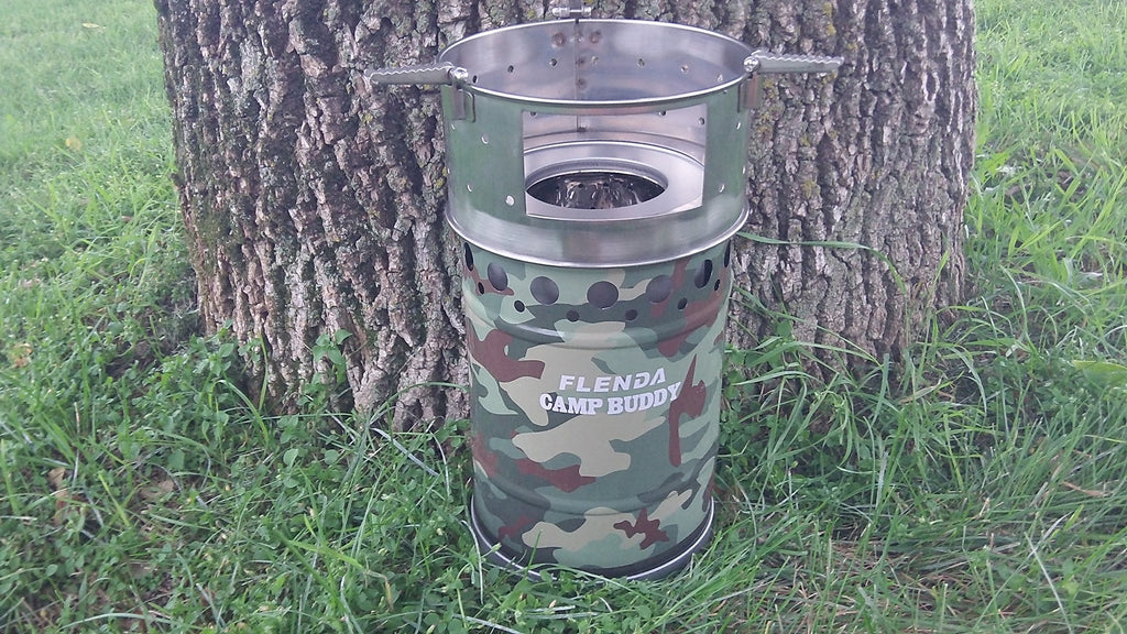 Flenda Camp Buddy Natural Draft Firewood Camp Stove