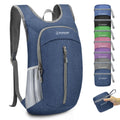 ZOMAKE 10L Ultra Lightweight Packable Backpack, Small Daypack Light Foldable Backpacks Water Resistant Day Bag for Hiking(Navy B