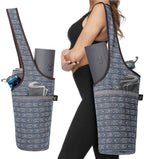 Ewedoos Yoga Mat Bag With Large Size Pocket And Zipper Pocket, Fit Most Size Mats (Artistic Gray)