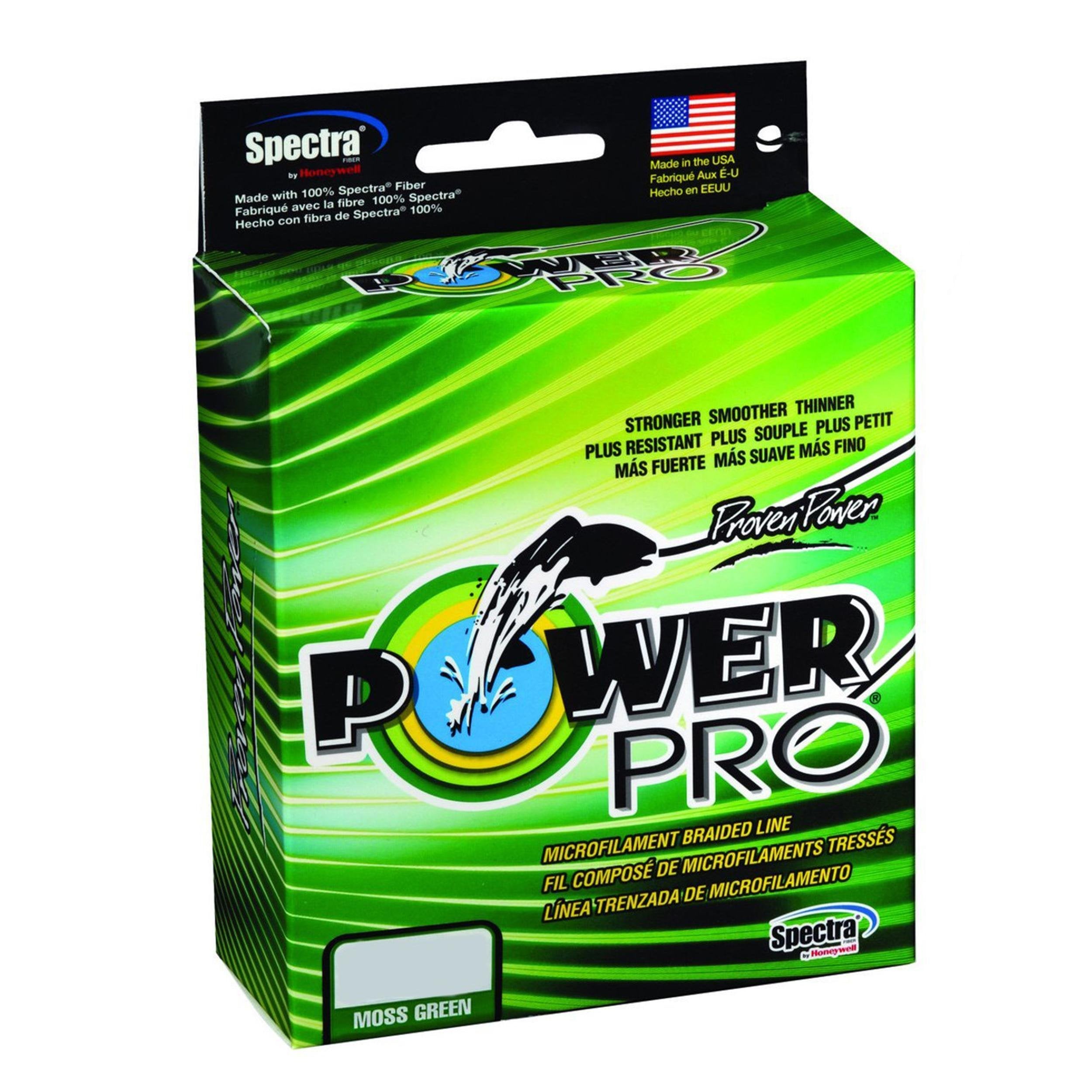 Power Pro Spectra Fiber Braided Fishing Line, Moss Green, 150Yd/8Lb
