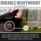 Franklin Sports Lacrosse Backstop Net - Lax Goal Extra Large Durable Net For Shooting Training + Practice - - 12' X 9'