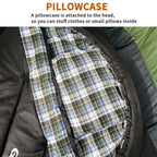 Geertop Flannel Sleeping Bag For Adults Xxl, Large Wide Camping Sleeping Bag 4 Season, 0 Degree Sleeping Bag For Winter Cold Wea