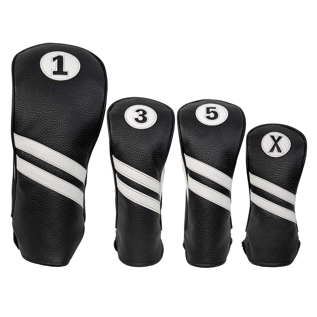 Proactive Sports Vintage Golf Club Head Covers For Driver, Fairway Woods, And Hybrid (1,3,5,X) | Headcovers Fit Up To 460Cc | Cl
