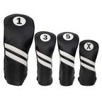 Proactive Sports Vintage Golf Club Head Covers For Driver, Fairway Woods, And Hybrid (1,3,5,X) | Headcovers Fit Up To 460Cc | Cl