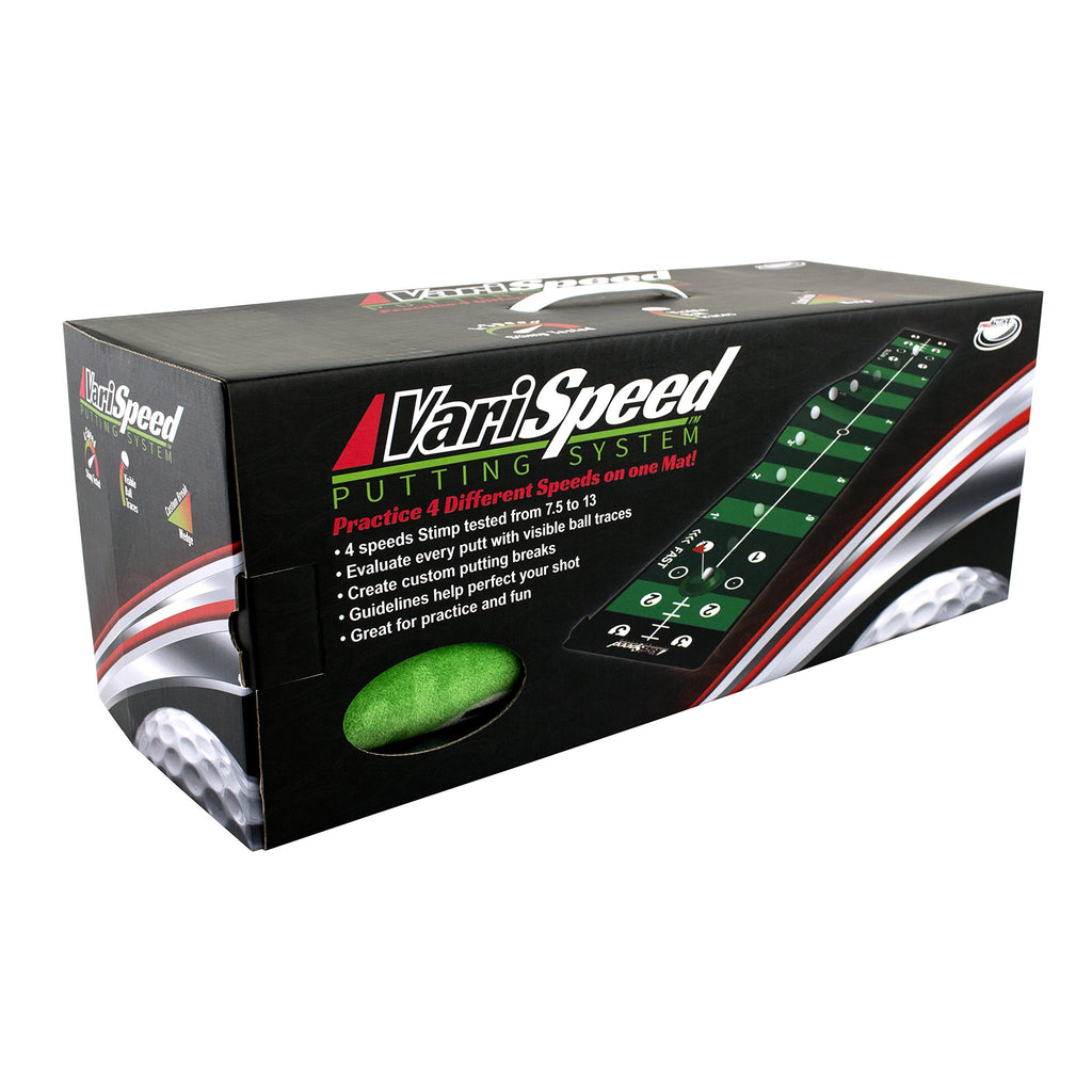 Proactive Sports, Varispeed Putting System, 10 Ft, Mimics Real Putting Green, Loaded With Drills, Training Aid For Indoor Or Out