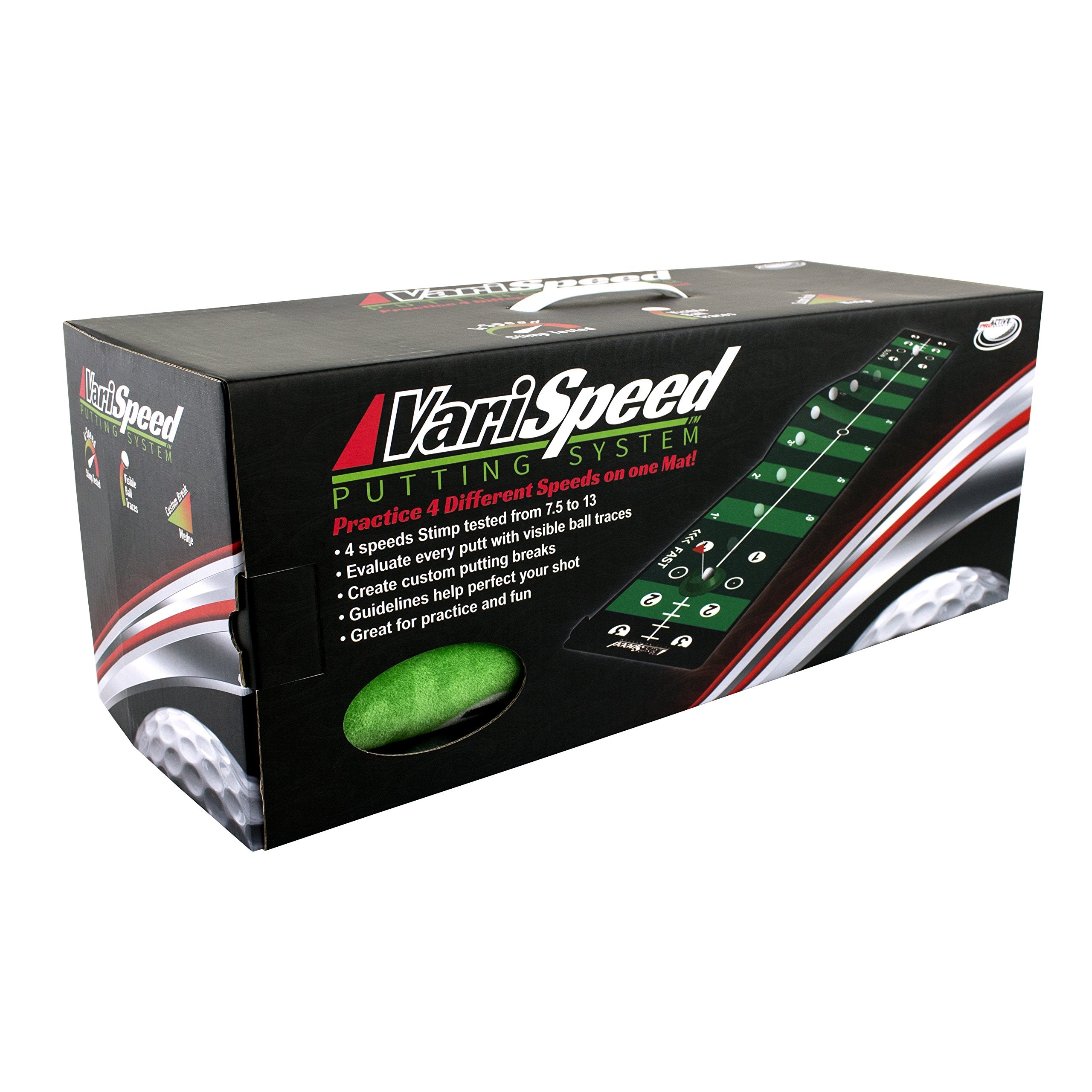 Proactive Sports, Varispeed Putting System, 10 Ft, Mimics Real Putting Green, Loaded With Drills, Training Aid For Indoor Or Out