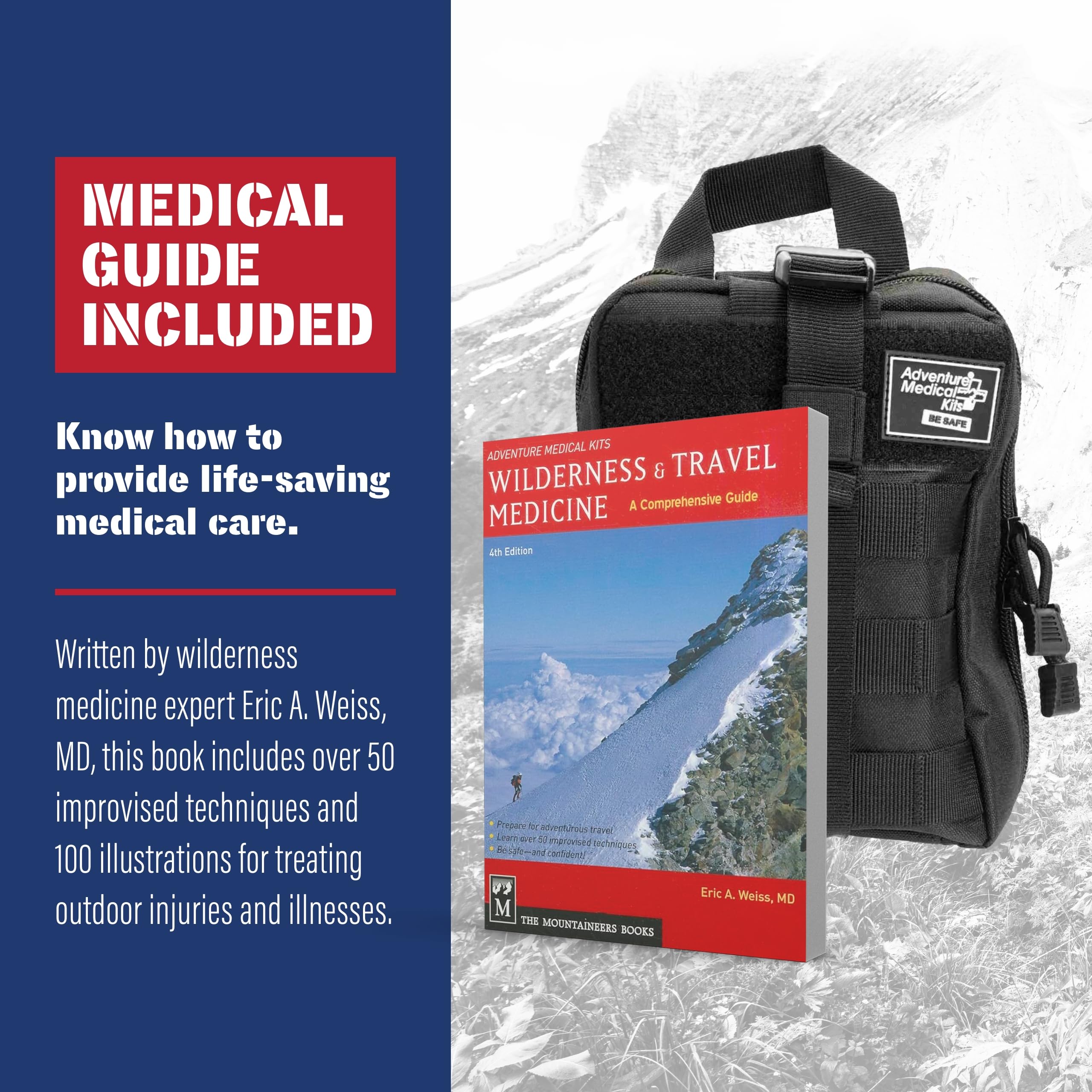Adventure Medical Molle Bag Trauma Kit 2.0 (Black Bag)