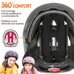Kids Bike Helmet, Adjustable Helmets from Infant/Toddler/Baby to Children Girls and Boys, Age 2-4/3-6 Years Old (Dinosaur,S)