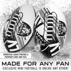 Franklin Sports Nfl Las Vegas Raiders Football - Youth Mini Football - 8.5'' Junior Size Ball - Spacelace Easy Grip Texture- Per