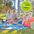 Everearth E Lite Waterproof Beach Blanket & Kiddie Pool, Blue