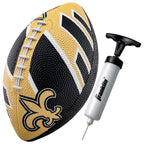 Franklin Sports Nfl New Orleans Saints Football - Youth Football - Mini 8.5'' Rubber Ball - Perfect For Kids - Team Logos And Co
