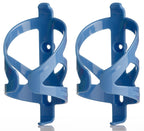 Bike Water Bottle Holder & Bottle Combo - 2-Pack 22 Oz Sports Squeeze Bottles With Pull Top Cap & Easy-Install Bike Cage - Made