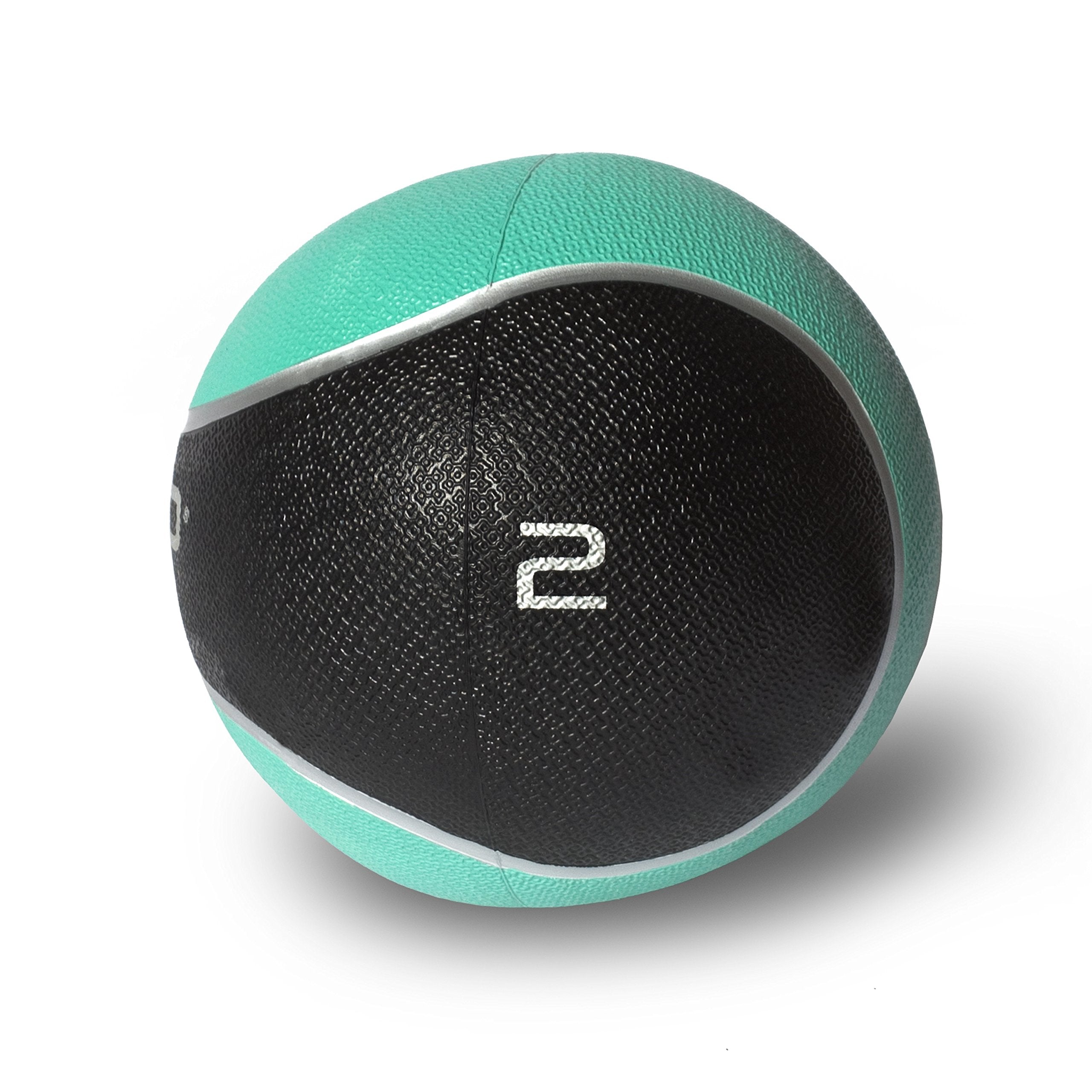 Cap Barbell Rubber Medicine Ball, 2-Pound, Teal
