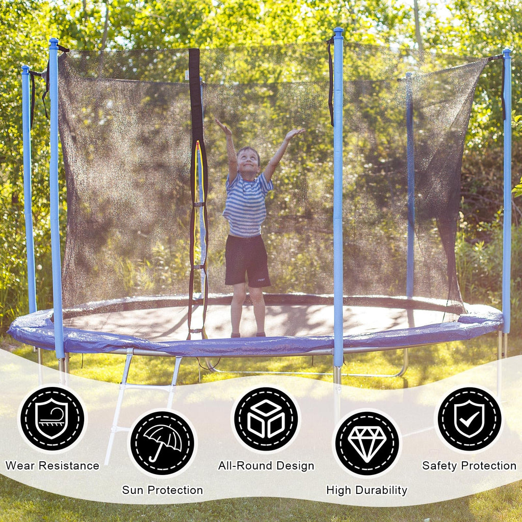 Trampoline Replacement 12 13 14 15 16 Ft Trampoline Safety Net Round Frame Trampolines Enclosure Net Weather Resistant Trampolin