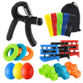 Hand Grip Strengthener Set Forearm Adjustable Resistance Hand Gripper, Finger Exerciser, Finger Stretchers, Grip Rings Hand Exer