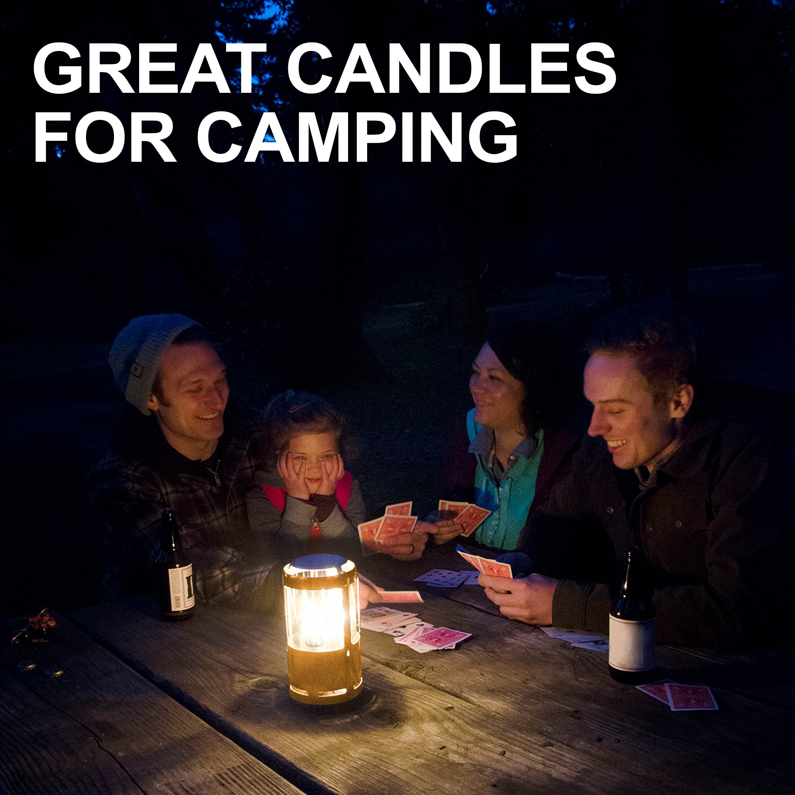 Uco 9-Hour Survival , Long-Burning Emergency Candles For Candle Lantern, White, 9 Pack
