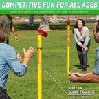 Gosports Tipsy Toss Game Set - Flying Disc Bottle Drop Yard Game - Choose Pro Or Standard