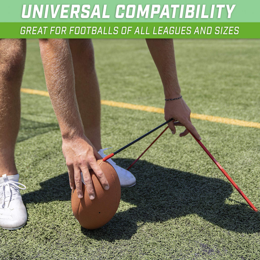 Gosports Football Kicking Tee Metal Place Kicking Stand For Field Goal Kicks - Portable Holder Compatible With All Football Size