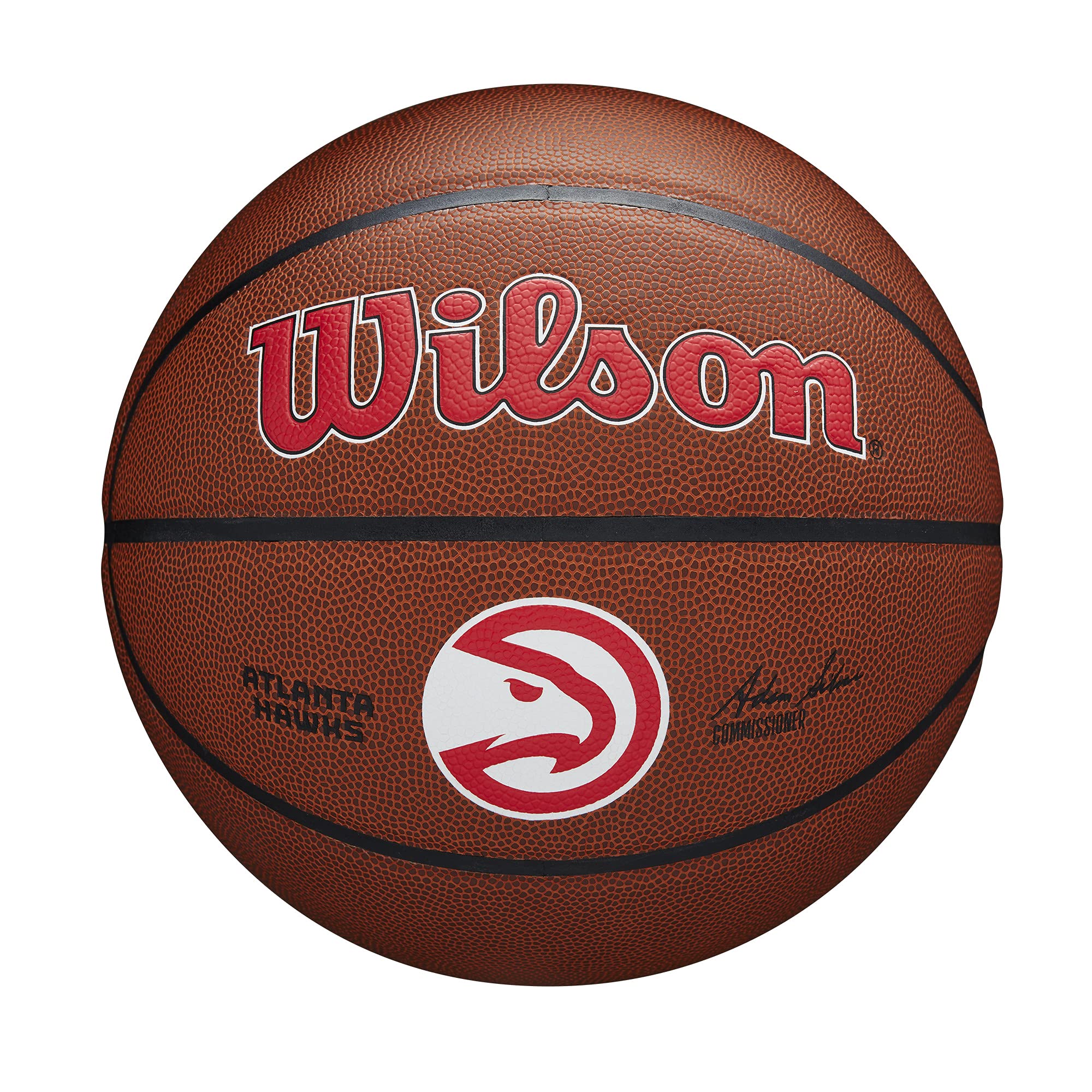 Wilson Nba Atlanta Hawks Purefeel Cover Basketball - Size 7, 29.5''