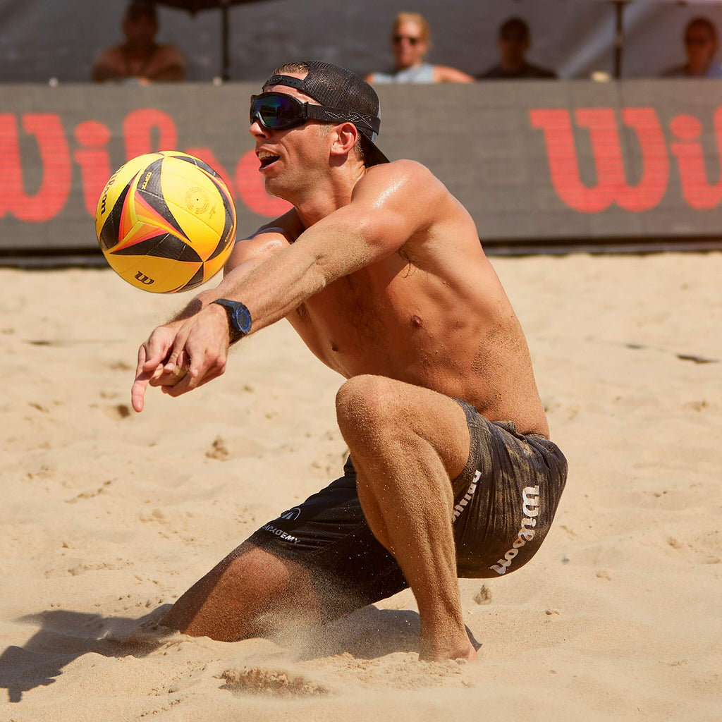 Wilson Avp Optx Game Volleyball - Official Size, Yellowblack