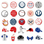 Anor Wishlife Baseball Pvc Waterproof Stickers(50Pcs) For Bottles,Luggages,Laptop,Skateboard,Notebooks,Cars,Motorcycles,Bicycles