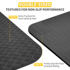Cambivo Yoga Mat For Women Men Kids, 72'' X 24'' Tpe Yoga Mats, 1/4 & 2/5 Inch Extra Thick Yoga Mat Non Slip, Workout Mat With C