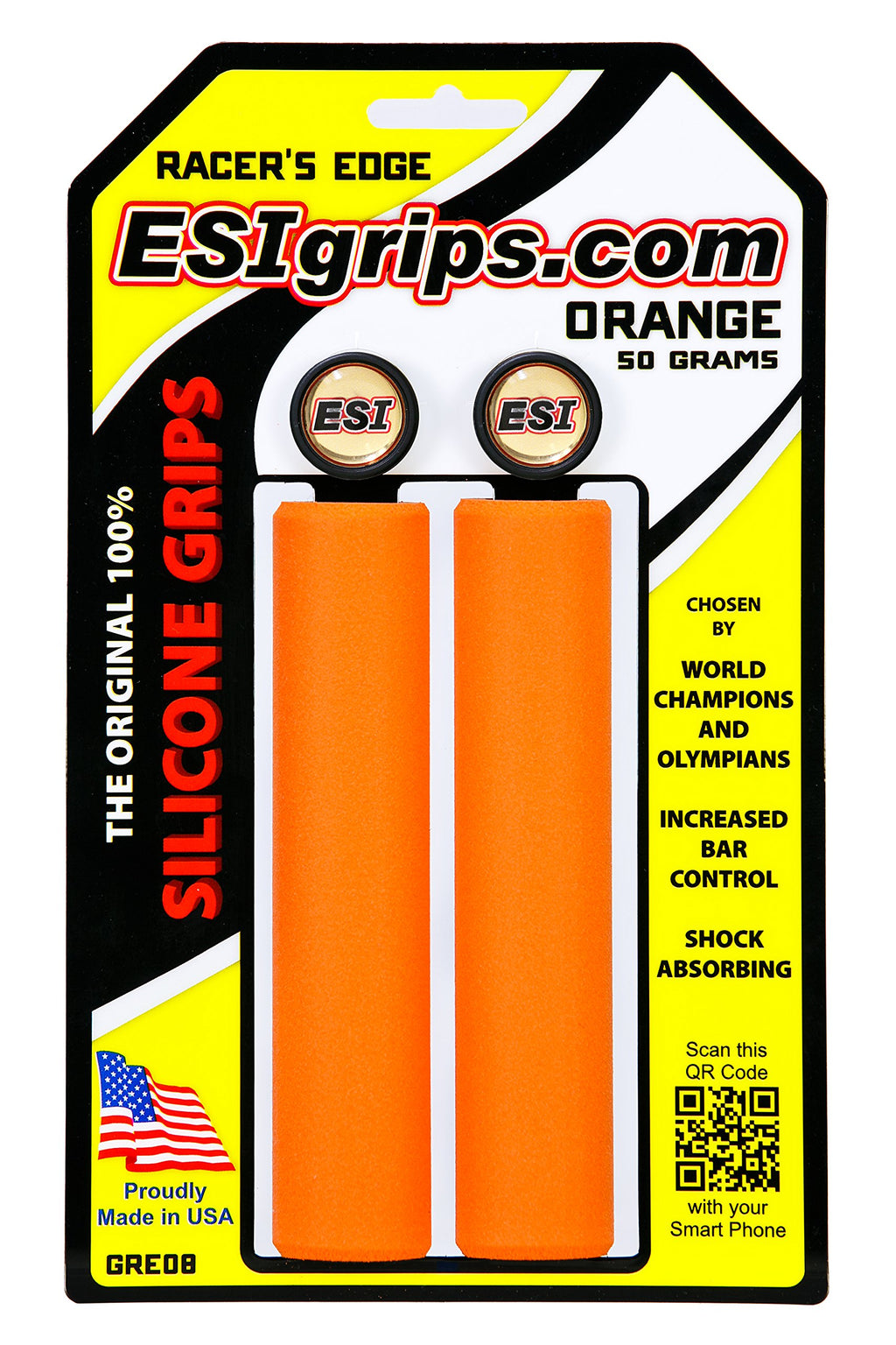 Esi Grips Racers Edge Mtb Grip (Orange), One Size (Gre08)