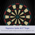Fat Cat By Gld Products 727 Electronic Dartboard Value Size Over 15 Games And 132 Options Auto-Scoring Compact Display With Miss