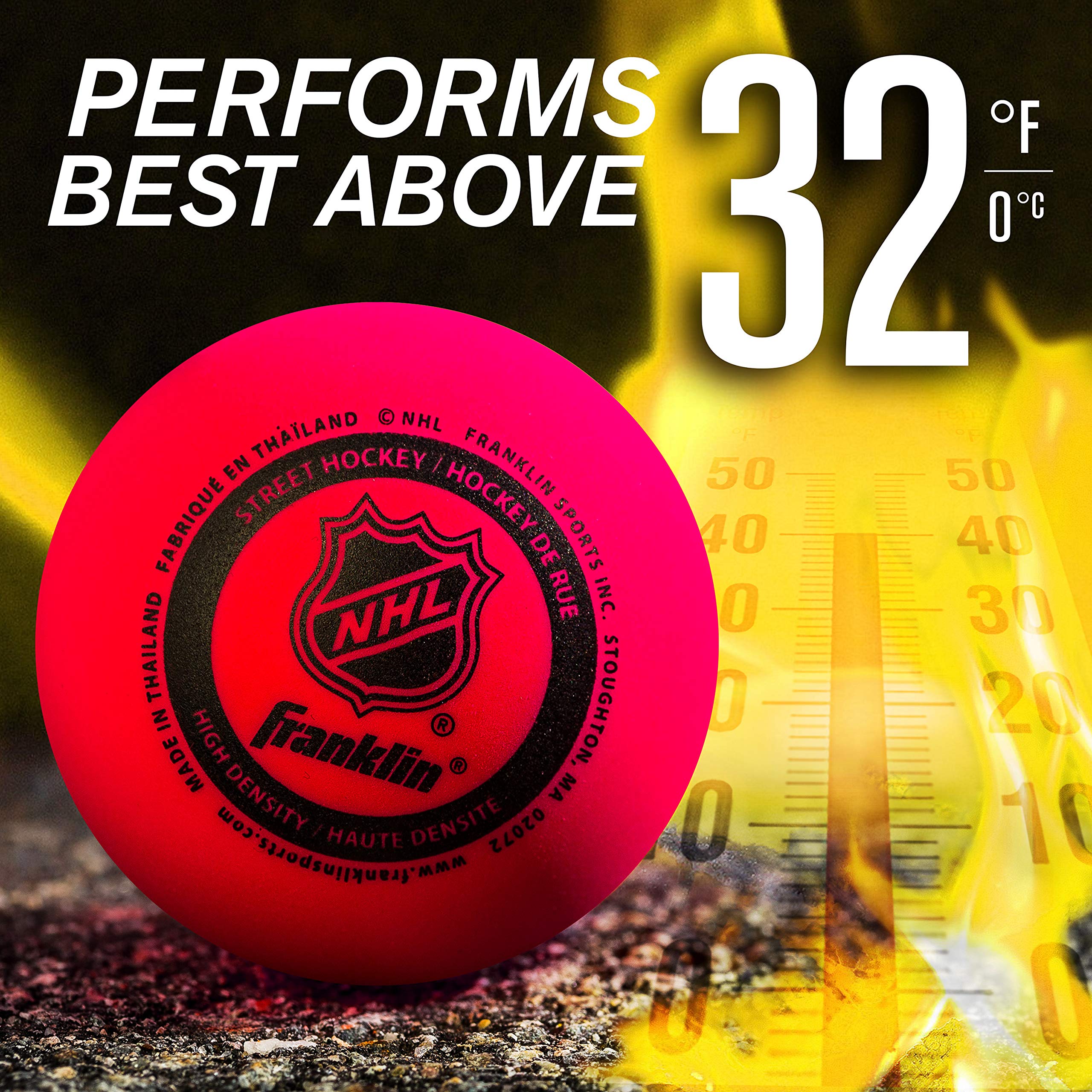 Franklin Sports Nhl Multi- Density 3 Ball Pack (42045)