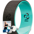 Yoga Wheel With Ebook & Yoga Strap - Comfortable & Durable Yoga Balance Accessory  Increase Flexibility  Ideal Home Yoga Kit I I