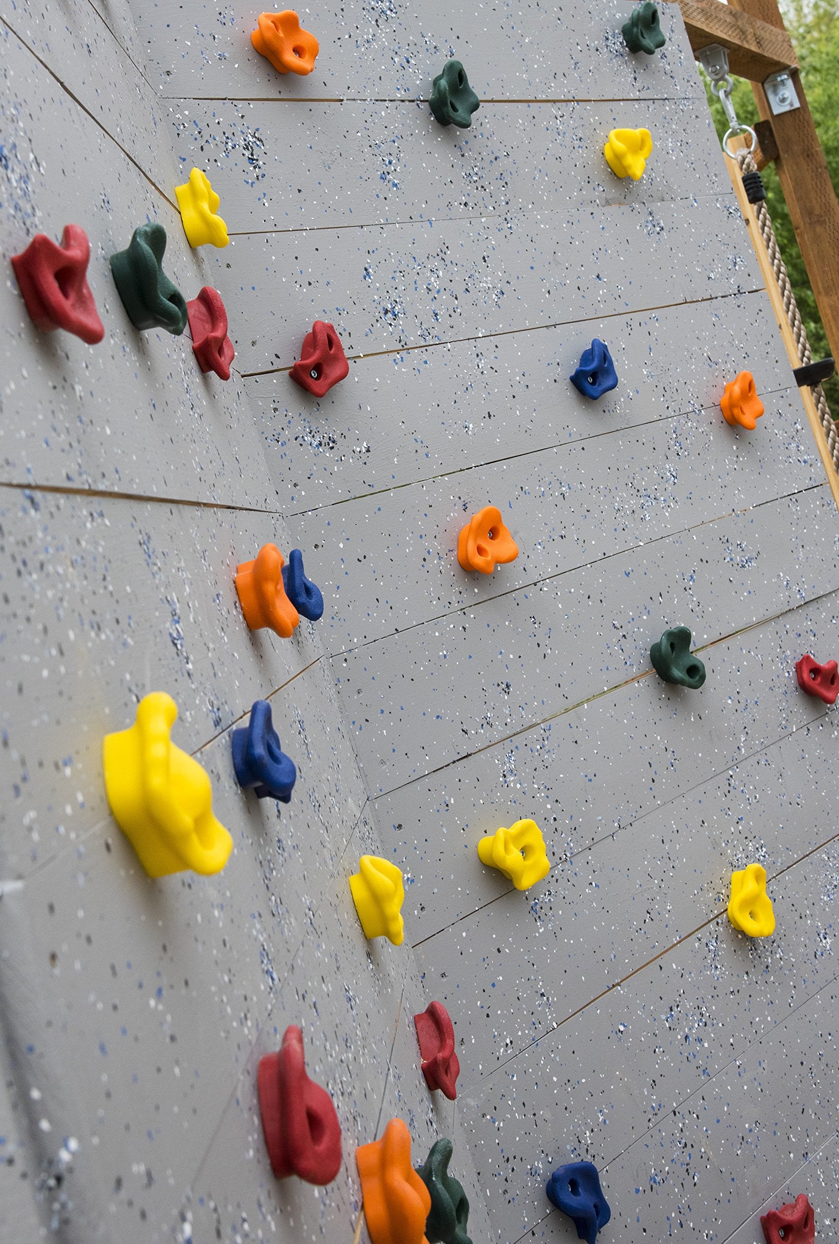 Squirrel Products 20 Extra Large Deluxe Rock Climbing Holds With Mounting Hardware - Diy Rock Wall Comes With Mounting Hardware