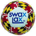 Swax Lax Lacrosse Training Ball - Indoor Outdoor Practice Less Bounce & Rebounds (1 Maryland)