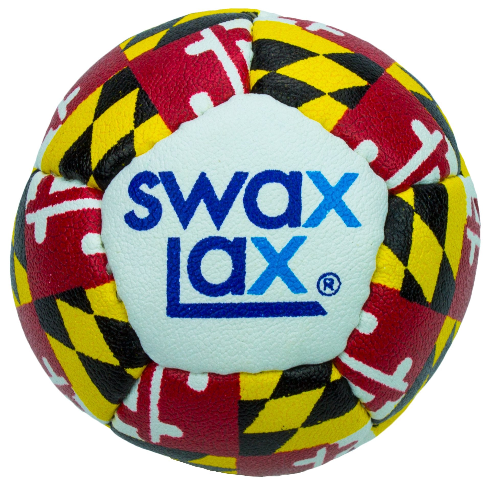 Swax Lax Lacrosse Training Ball - Indoor Outdoor Practice Less Bounce & Rebounds (1 Maryland)