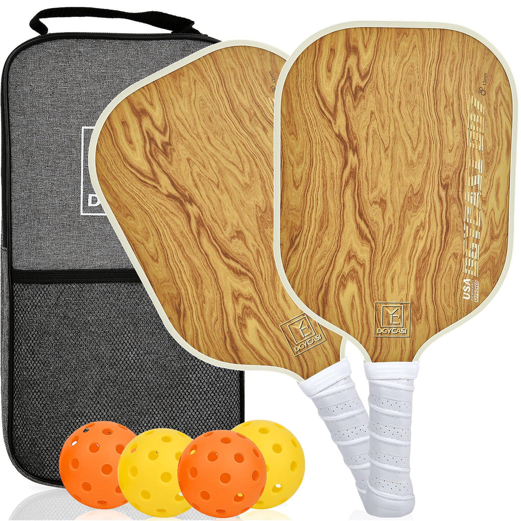 13 Mm Pickleball Paddles Set Of 2, 2023 Usapa Approved, Carbon Fiber Surface (Chs), Polypropylene Honeycomb Core, Anti-Slip Swea