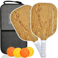 13 Mm Pickleball Paddles Set Of 2, 2023 Usapa Approved, Carbon Fiber Surface (Chs), Polypropylene Honeycomb Core, Anti-Slip Swea