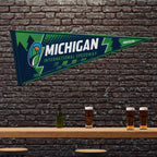 Rico Industries Nascar Racing Michigan International Speedway 12'' X 30'' Felt Wall D  Cor Pennant - Great For Home/Bed Room/Man