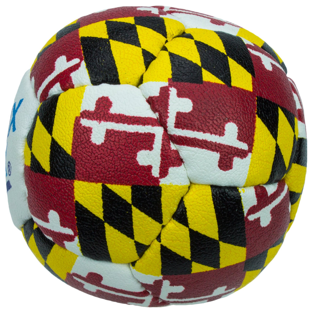 Swax Lax Lacrosse Training Ball - Indoor Outdoor Practice Less Bounce & Rebounds (1 Maryland)
