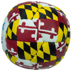 Swax Lax Lacrosse Training Ball - Indoor Outdoor Practice Less Bounce & Rebounds (1 Maryland)