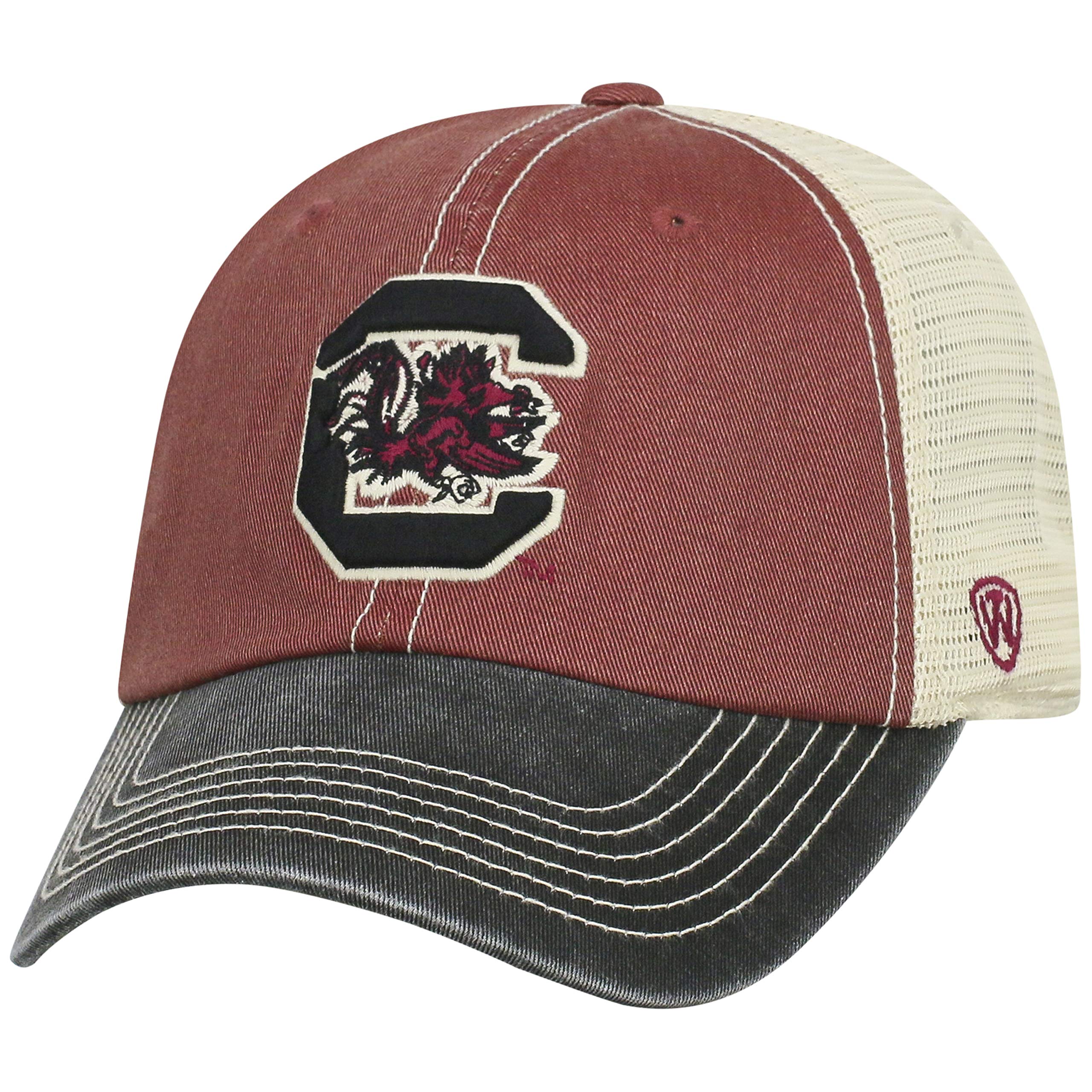 Top Of The World South Carolina Fighting Gamecocks Men'S Relaxed Fit Adjustable Mesh Offroad Hat Team Color Icon, Adjustable