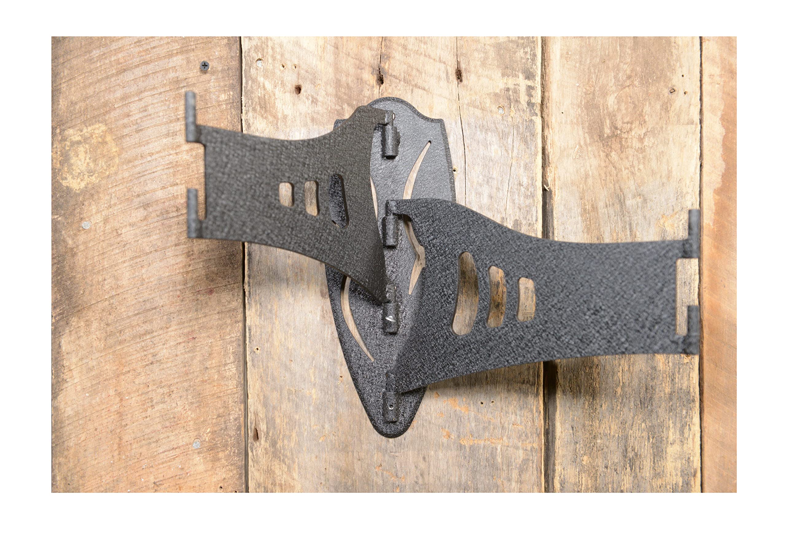 Skull Hooker Small/Medium Game Steel Powder-Coated Dual Shoulder Mount With 8-Inch Swing Arm, Black