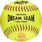 Rawlings | Official Dream Seam Fastpitch Softballs | 11'' Usa / Asa | Synthetic Cover C11Rysa | 12 Count